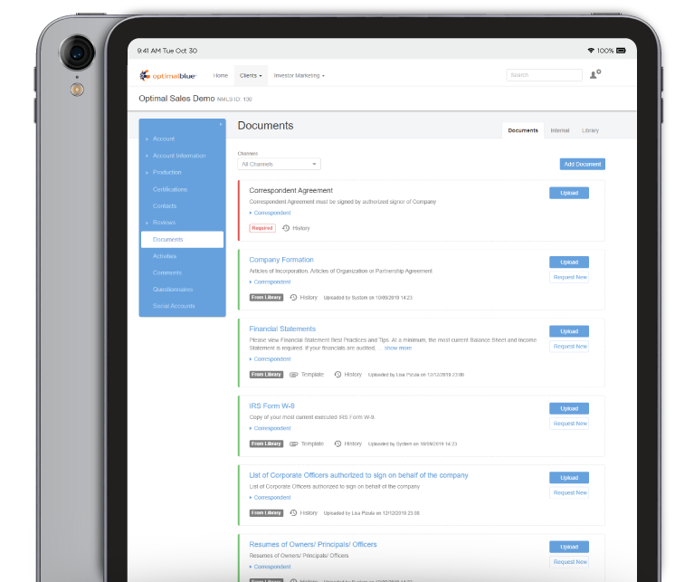 ELECTRONICALLY MANAGE TPO DOCUMENTS