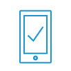 ICON phone checkmark