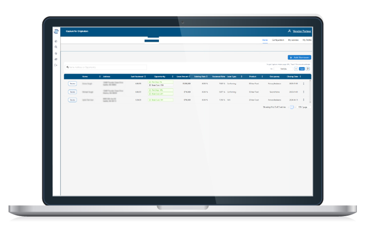 Capture for Originators